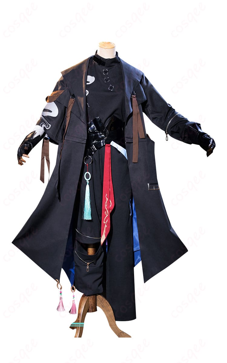 原神 魈 コスプレ衣装 正面図。キャラクターの特徴を忠実に再現したデザイン。