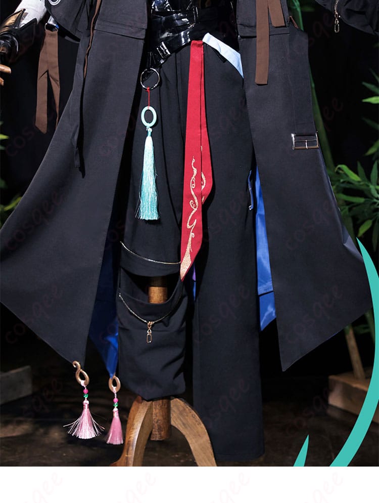 原神 魈 コスプレ衣装 パンツの正面装飾。細かいデザインがしっかり再現。