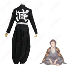 鬼滅の刃 竈門炭十郎の和装コスプレ一式 落ち着いた色味で写真映えし動きやすい - 3枚目の画像（サムネイル）