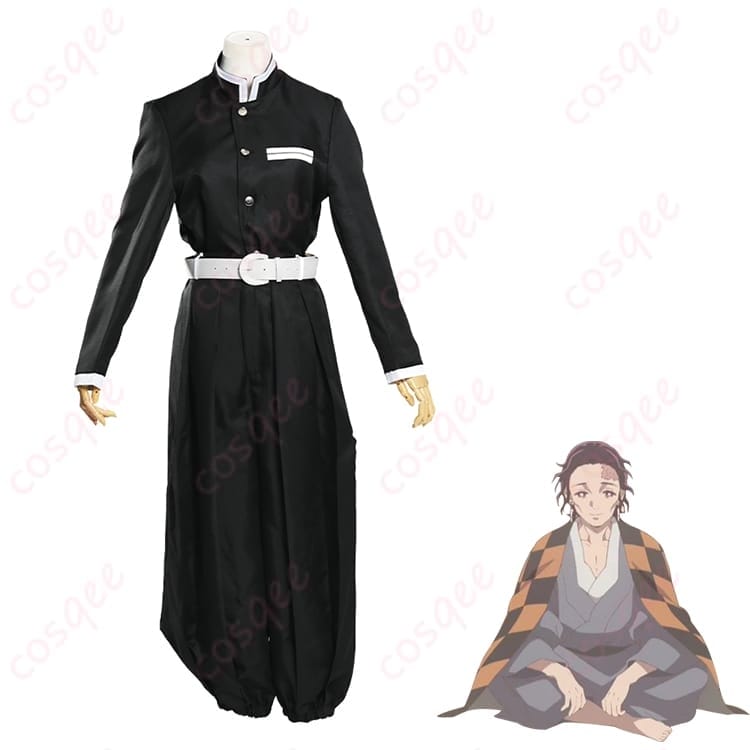 鬼滅の刃 竈門炭十郎の和装コスプレ一式 落ち着いた色味で写真映えし動きやすい - 2枚目の画像