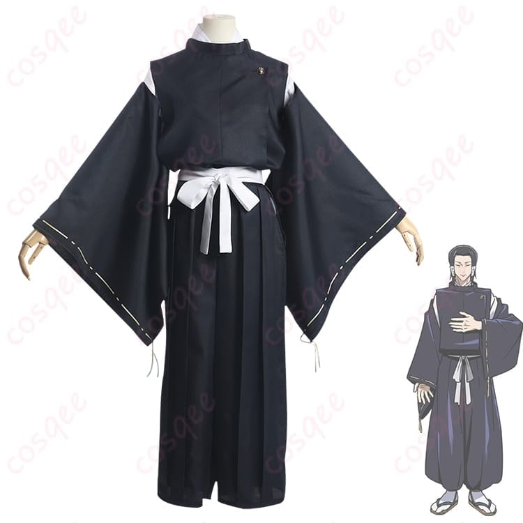 呪術廻戦 加茂憲紀の京都校制服コスプレ 衣装一式で端正な和装ミックスを楽しめます - 1枚目の画像