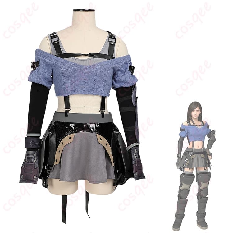 FFVII エバークライシス ティファ メタルフット風コスプレ衣装｜軽快で動けて写真映え - 1枚目の画像