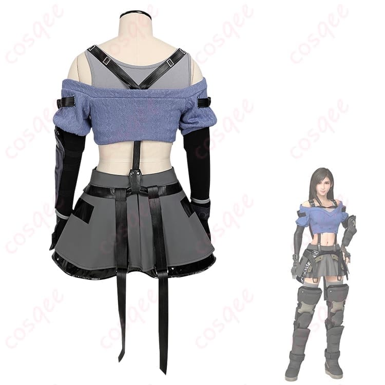 FFVII エバークライシス ティファ メタルフット風コスプレ衣装｜軽快で動けて写真映え - 3枚目の画像