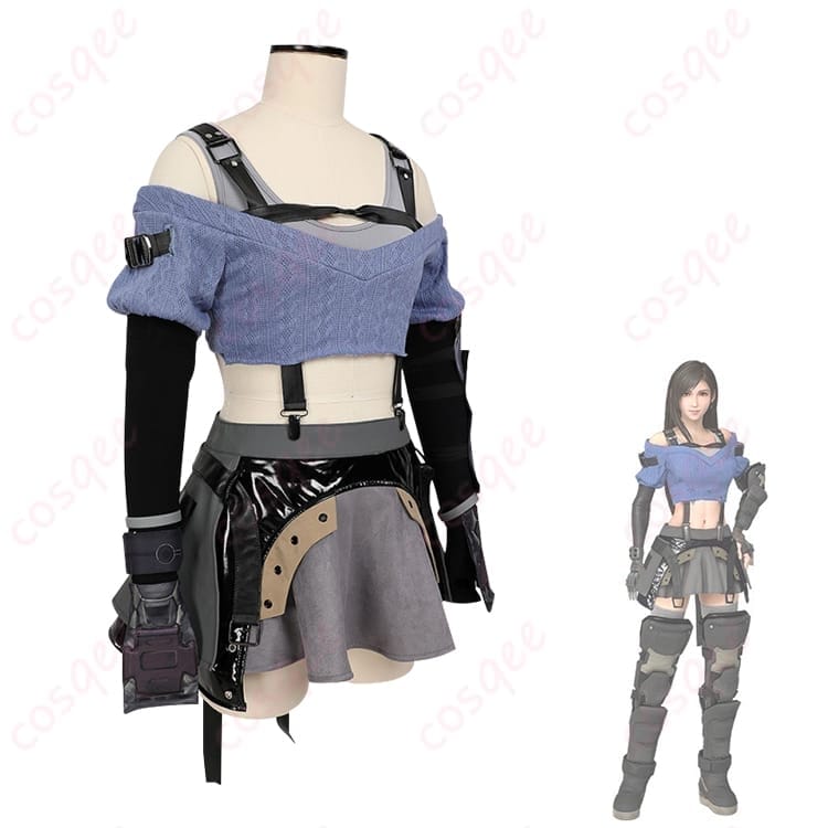 FFVII エバークライシス ティファ メタルフット風コスプレ衣装｜軽快で動けて写真映え - 2枚目の画像