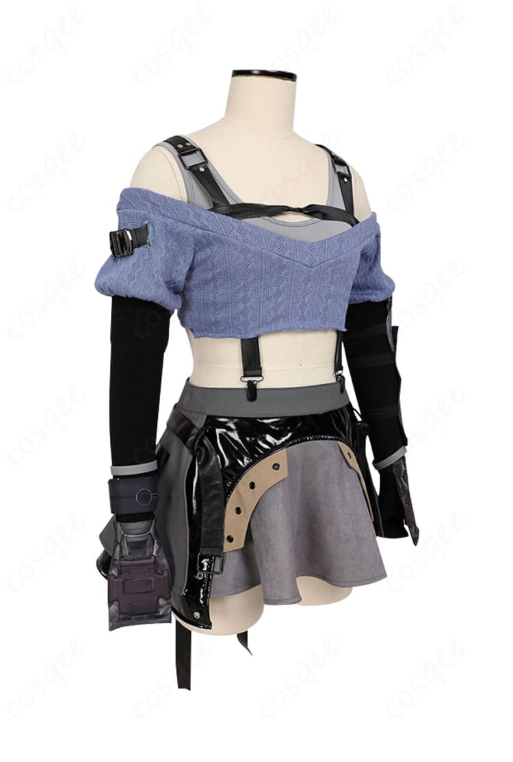 ファイナルファンタジーVII エバークライシス ティファ・ロックハート コスプレ衣装 側面画像 メタルフットデザイン