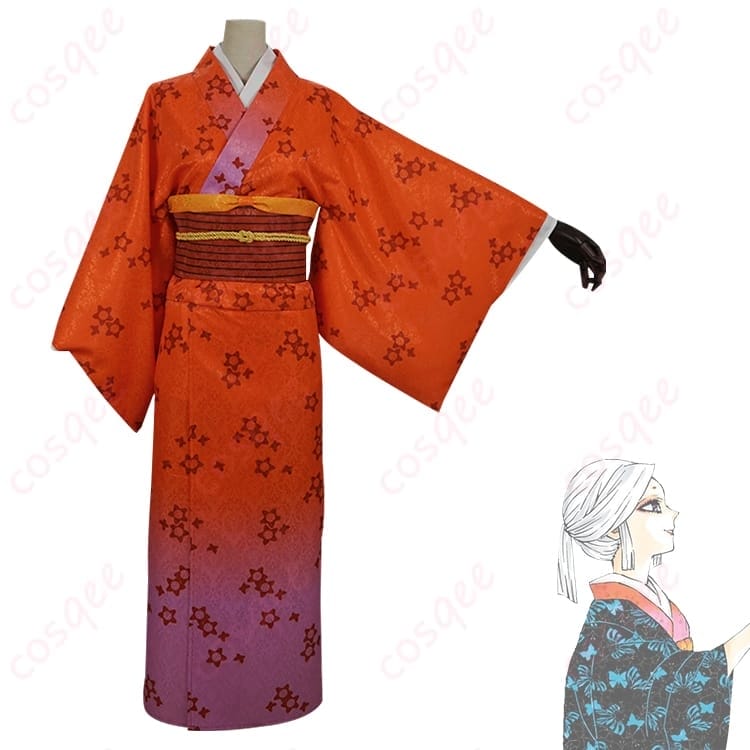 鬼滅の刃 産屋敷あまね コスプレ衣装 和装風の清楚感で写真映えする上品セット - 3枚目の画像