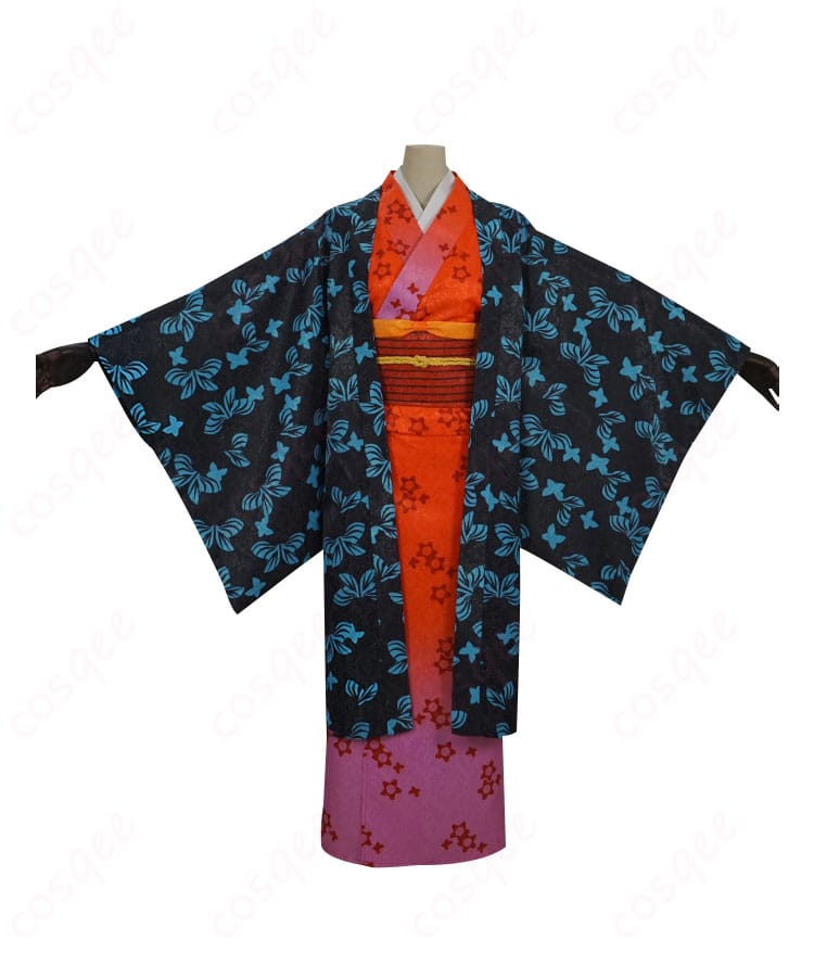 鬼滅の刃 産屋敷あまね コスプレ衣装 正面の全身写真。キャラクターの衣装を忠実に再現した美しいディテールが特徴です。