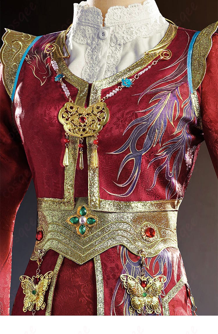 IdentityV 昆虫学者 メリー・プリニウス コスプレ衣装 上着装飾細部 - 衣装の上着に施された美しい刺繍とディテール。