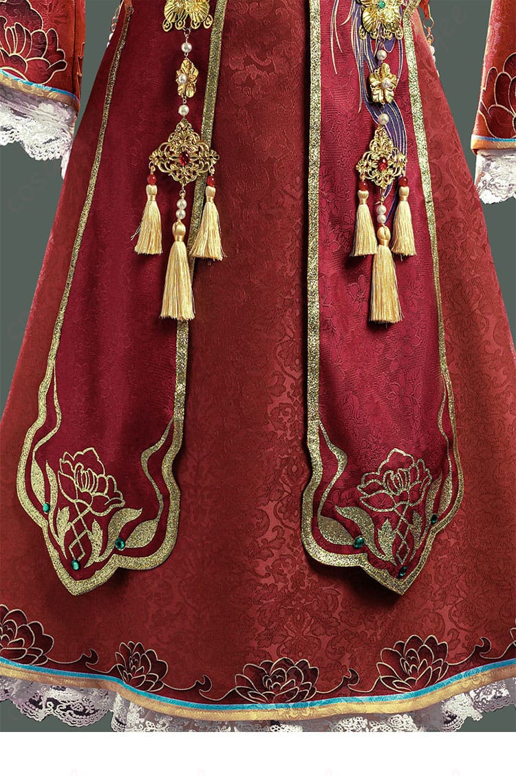 IdentityV 昆虫学者 メリー・プリニウス コスプレ衣装 スカート装飾細部 - スカート部分のデザインとディテール。