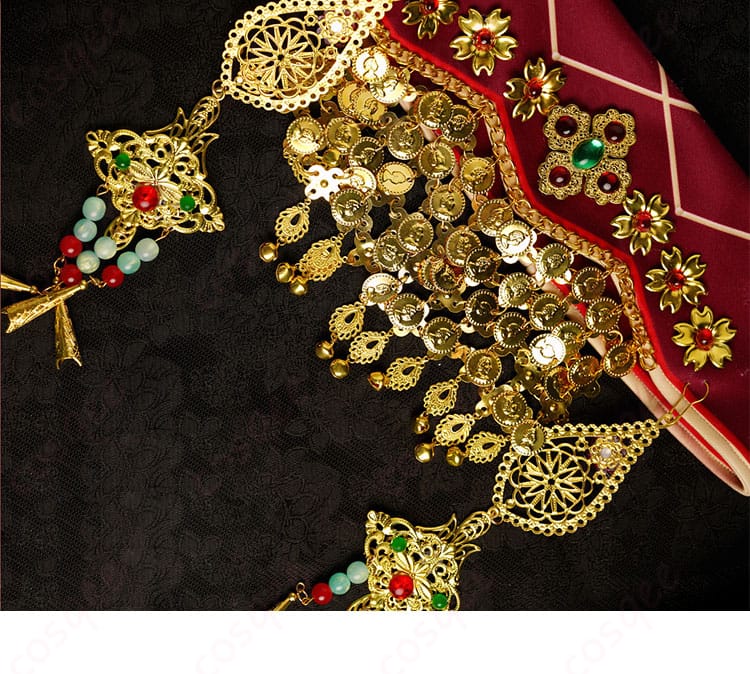 IdentityV 昆虫学者 メリー・プリニウス コスプレ衣装 顔飾り細部 - 顔飾りの精緻なディテール。