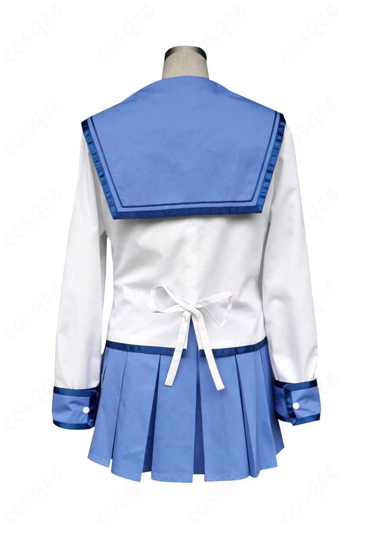 Angel Beats! 仲村ゆり コスプレ衣装 背面図 死んだ世界戦線制服の背面デザイン。高忠実再現された特徴的なデザイン。