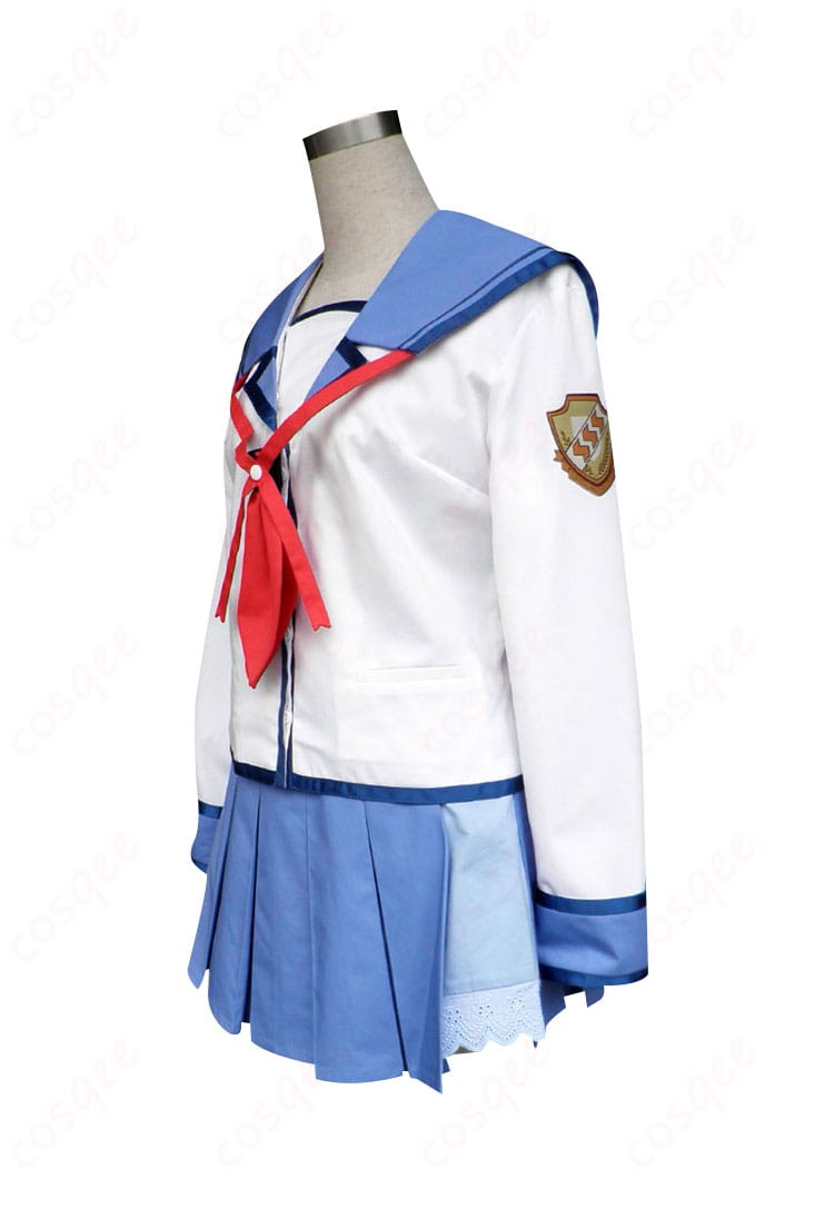 Angel Beats! 仲村ゆり コスプレ衣装 側面図 制服の細かい刺繍やデザインが確認できる側面からのショット。コスプレ通販で購入可能。