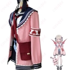 にじさんじ 魔界ノりりむのセーラー風コスプレ衣装 小物まで揃う充実セットで写真映え抜群 - 2枚目の画像（サムネイル）