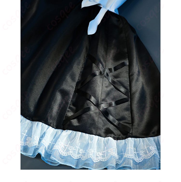 エウルア・ローレンス コスプレ衣装 スカート襟装飾ディテール メイド服 原神 同人衣装