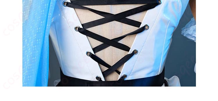 エウルア・ローレンス コスプレ衣装 背面リボン装飾ディテール メイド服 原神 コスプレ衣装