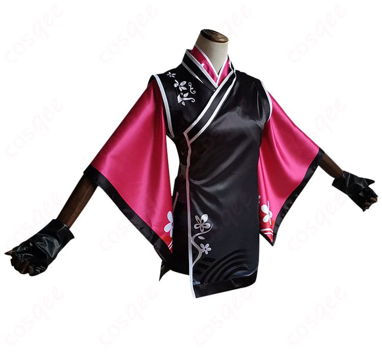 ジェシカ(君子蘭)コスプレ衣装の側面画像。衣装のシルエットと細部のデザインを確認できます。イベントや写真撮影に最適。