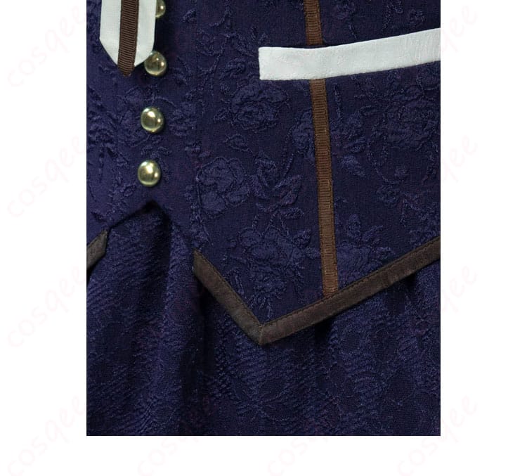 「リリアーナ・アドルナート コスプレ衣装の腰封のビーズと模様装飾。美しいディテール。」