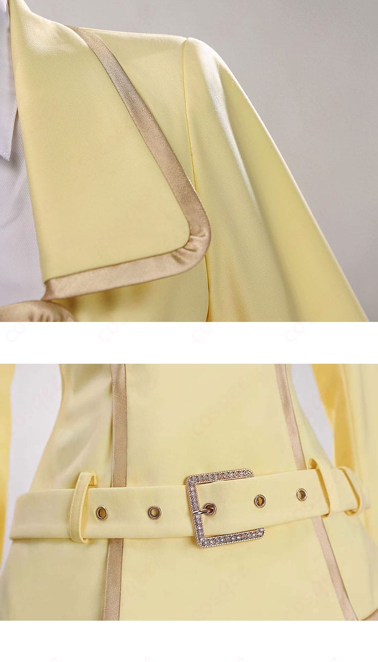 コードギアス カレン・シュタットフェルト コスプレ衣装 衣領と腰ベルト装飾ディテール