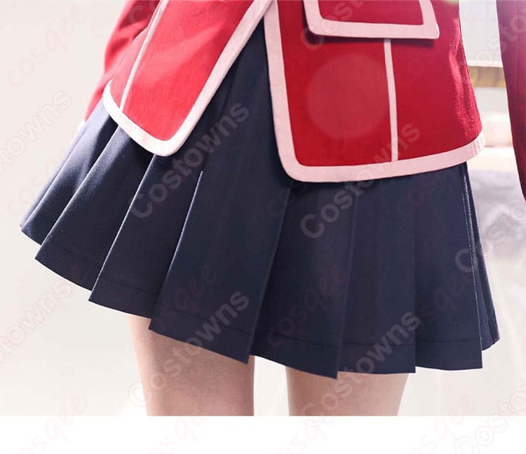 ギルティクラウン 楪いのり コスプレ衣装 スカートのディテール