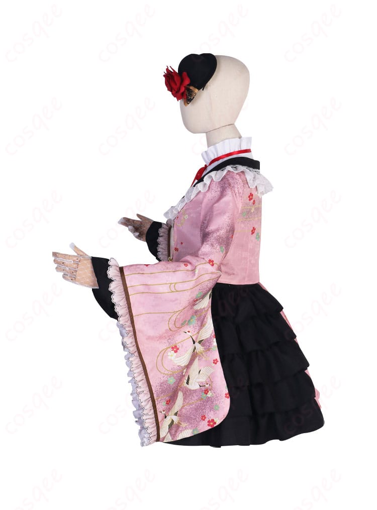 プロジェクトセカイ暁山瑞希コスプレ衣装の左側面詳細図