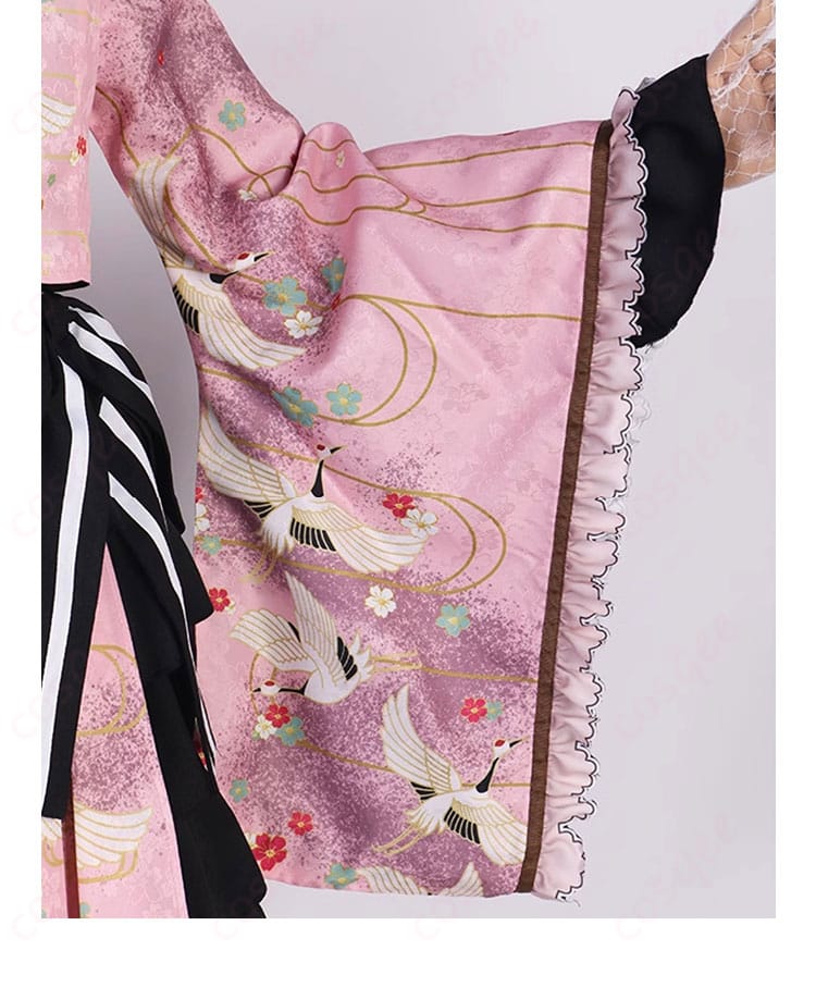 暁山瑞希コスプレ衣装の衣袖正面装飾詳細図