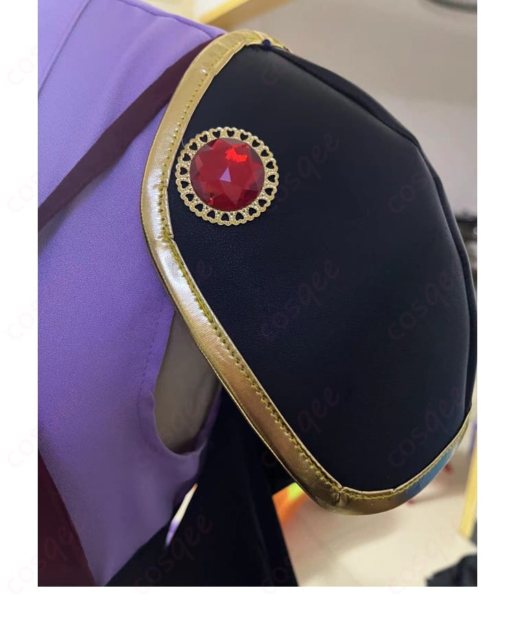 中二病 小鳥遊六花 学園祭コスプレ衣装 肩装飾細部 - 精密な刺繍とデザイン