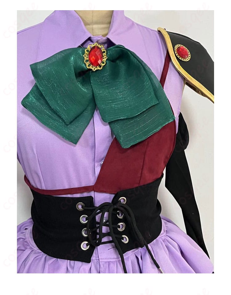 中二病 小鳥遊六花 学園祭コスプレ衣装 正面装飾細部 - 服のディテールにこだわり