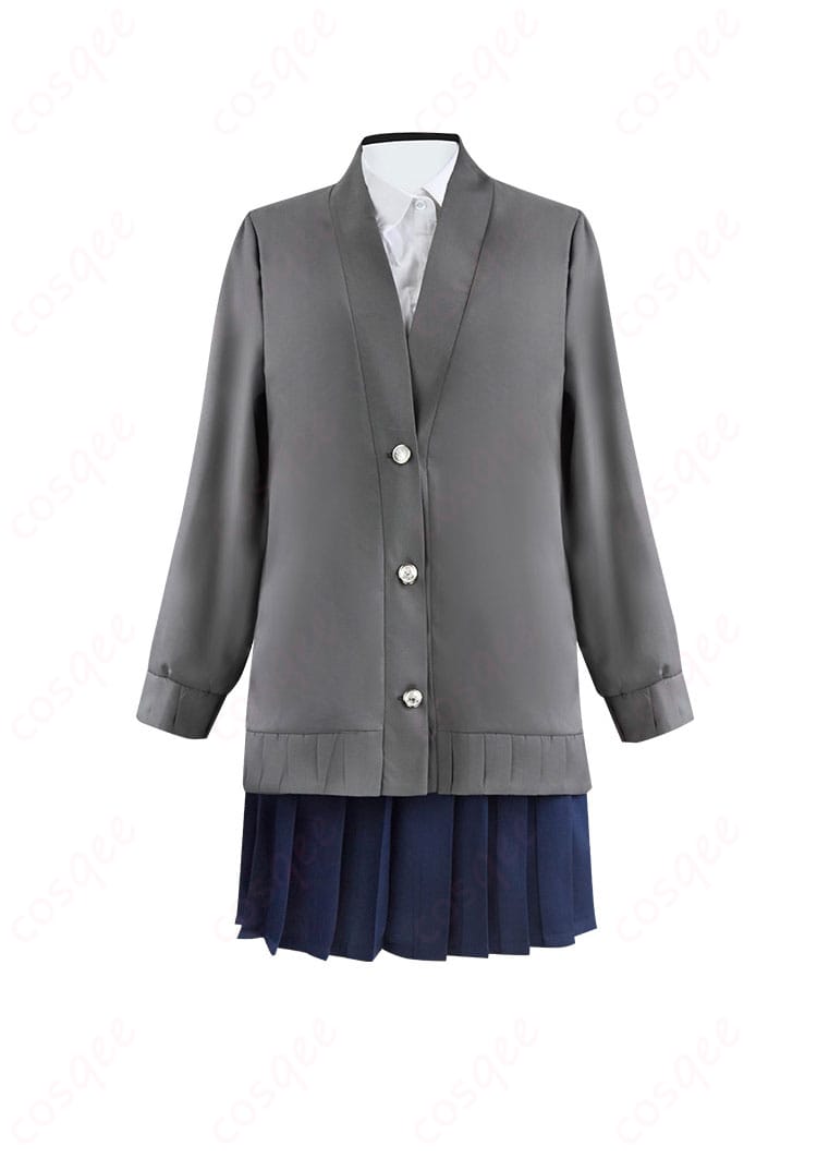 灰色バージョンの山田杏奈 コスプレ衣装 正面の画像。シンプルで洗練されたデザイン。