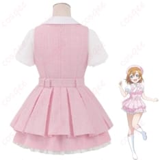 ラブライブ 高坂穂乃果 GiGOカフェ10周年コスプレ｜明るく映える華やかカフェ衣装 - 3枚目の画像（サムネイル）