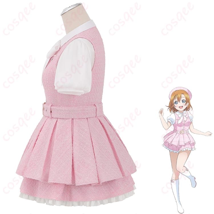 ラブライブ 高坂穂乃果 GiGOカフェ10周年コスプレ｜明るく映える華やかカフェ衣装 - 2枚目の画像