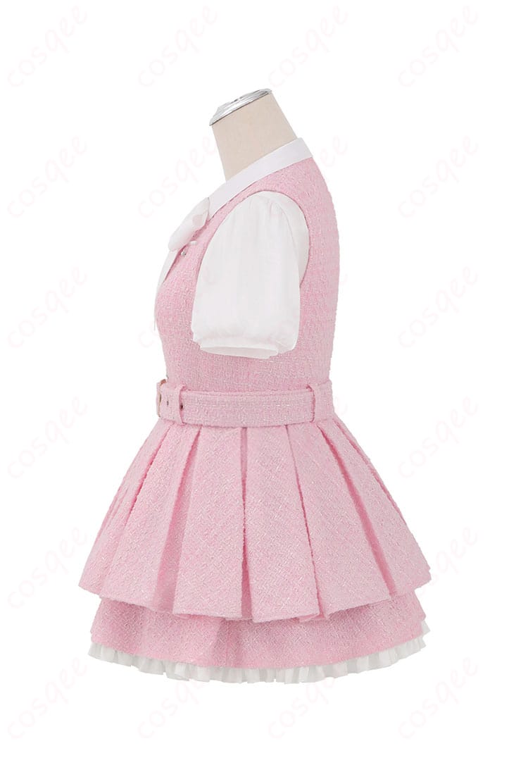 ラブライブ! 高坂穂乃果 コスプレ衣装の左側面画像。詳細なデザインと美しい仕上がりを確認できます。