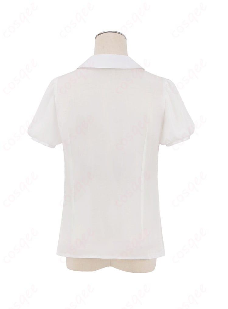 高坂穂乃果 コスプレ衣装の内搭短袖シャツの背面ディテール。デザインの細部にまでこだわり。