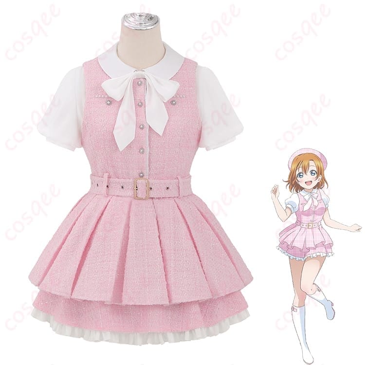 ラブライブ 高坂穂乃果 GiGOカフェ10周年コスプレ｜明るく映える華やかカフェ衣装 - 1枚目の画像