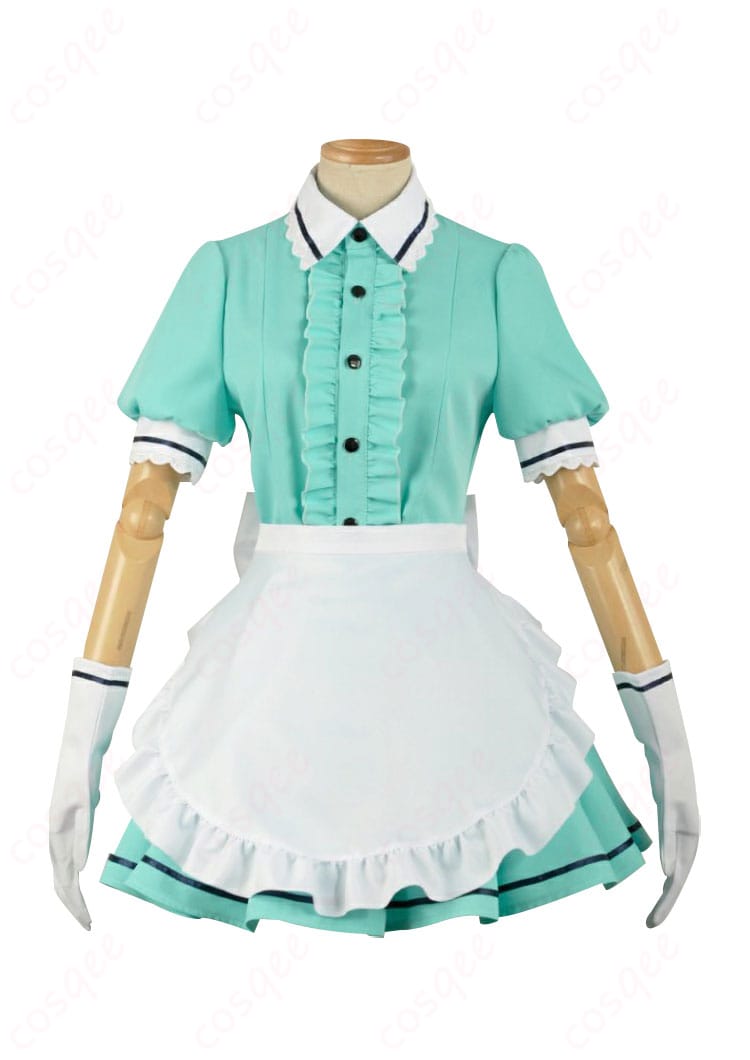 ブレンド・S 神崎ひでり メイド服 コスプレ衣装の正面画像。忠実に再現されたデザインが特徴です。コスプレ衣装通販ならCOSCLT。