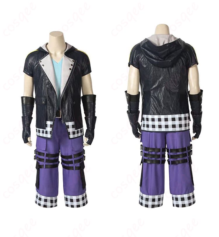 キングダム ハーツIII リク コスプレ衣装の正面と背面の全体像。高い再現度でリクに変身!コスプレ衣装通販。