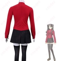 Fate/stay night 遠坂凛の魅力を纏う赤黒コーデ コスプレ衣装｜写真映えと動きやすさを両立 - 2枚目の画像（サムネイル）