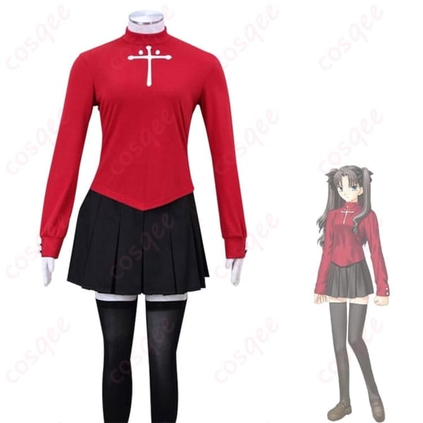 Fate/stay night 遠坂凛の魅力を纏う赤黒コーデ コスプレ衣装｜写真映えと動きやすさを両立