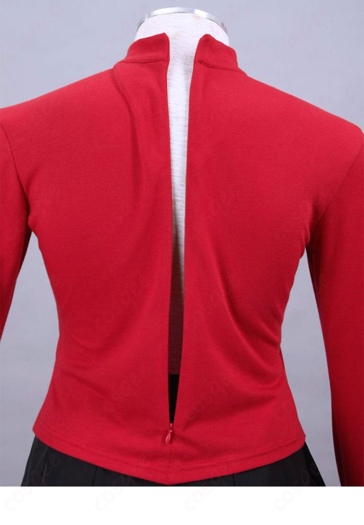 Fate/stay night 遠坂凛の魅力を纏う赤黒コーデ コスプレ衣装|写真映えと動きやすさを両立-5