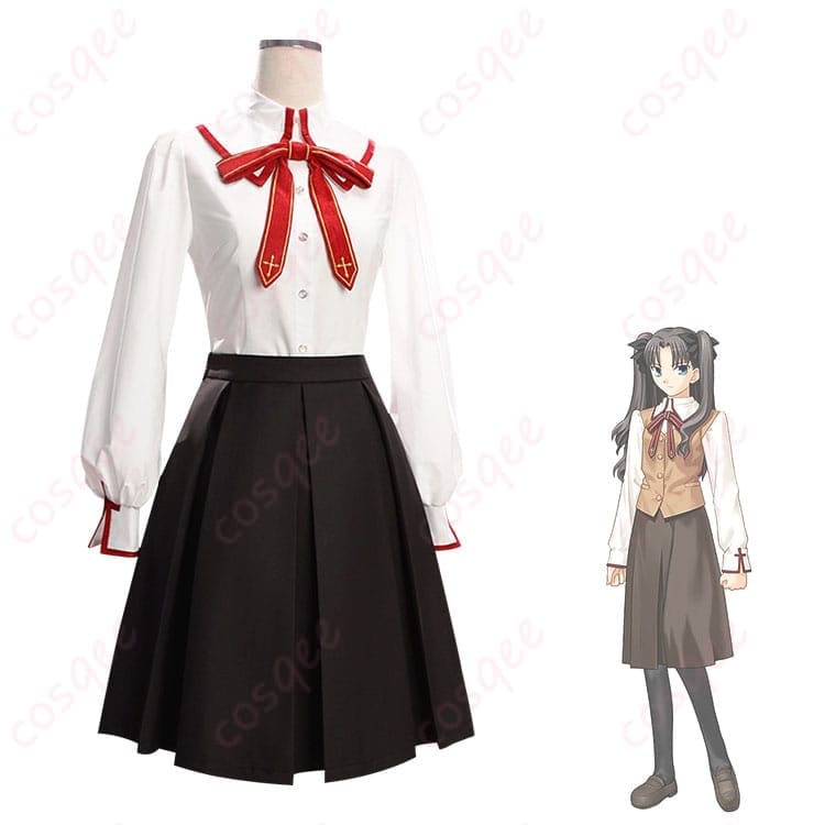 Fate 遠坂凛の冬制服コスプレ衣装｜端正トラッドで写真映えする学園スタイル - 2枚目の画像