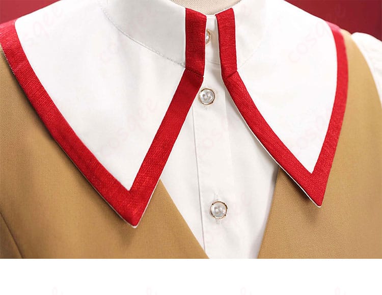 遠坂凛制服の衣領部分の細かいディテール。精密なデザインと仕上がりを確認できます。