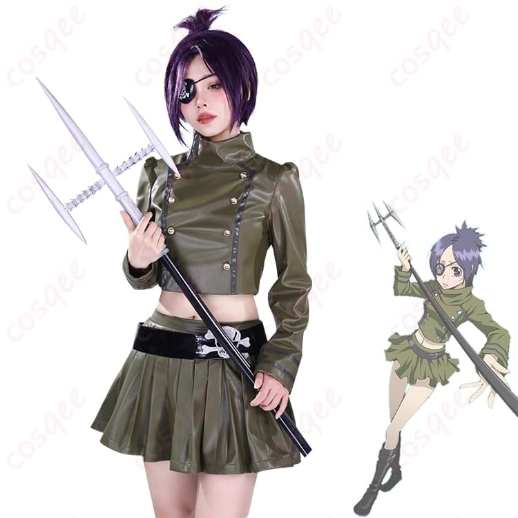 家庭教師ヒットマンREBORN! クローム髑髏の雰囲気を纏うダークゴシック系コスプレ衣装 - 1枚目の画像