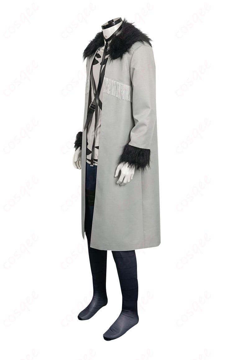 ヴィアベルコスプレ衣装の側面。詳細なデザインとシルエットが魅力的。