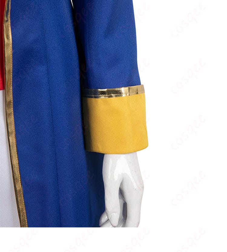 ピーチ姫 剣士 コスプレ衣装の袖部分クローズアップ。動きやすく、見た目も映える仕立て。