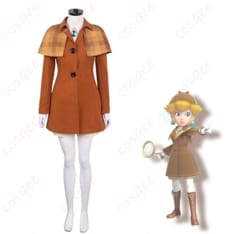 プリンセスピーチの探偵スタイルを上品に再現したコスプレ衣装 - 1枚目の画像（サムネイル）
