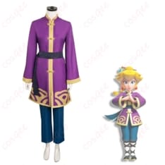 スーパーマリオのプリンセスピーチ功夫スタイル コスプレ衣装｜鮮やかで動きやすくイベント映え - 1枚目の画像（サムネイル）