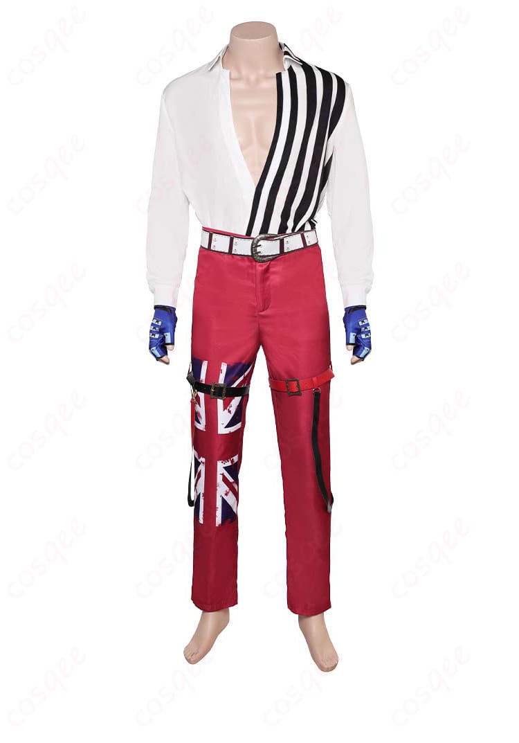 スティーブ・フォックス コスプレ衣装のシャツの内側デザイン。精密な刺繍と高品質な素材で仕上げ。