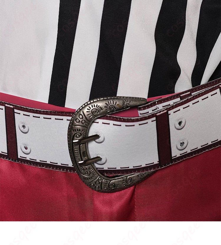 スティーブ・フォックス コスプレ衣装の腰ベルト装飾。精密な仕立てで実際のキャラクターに近いデザイン。