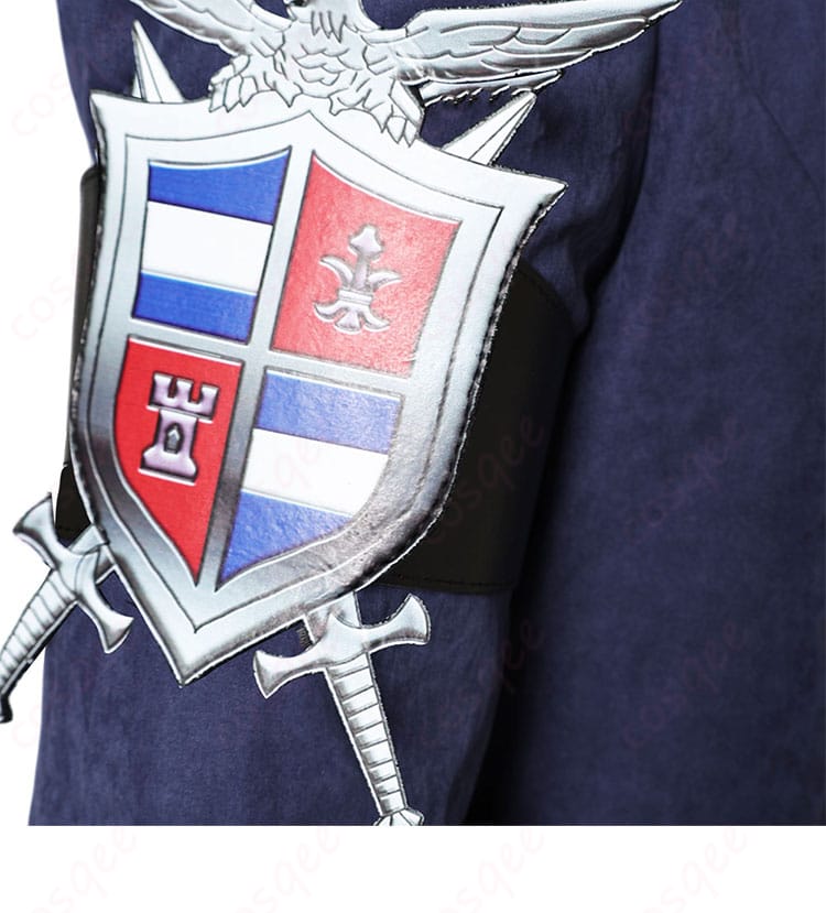 鉄拳8 スティーブ・フォックス コスプレ衣装の腕の側面装飾。アイコンデザインが特徴的で魅力的。