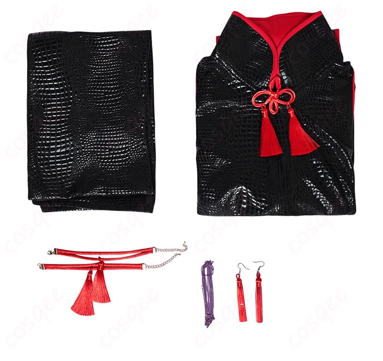 ストリートファイター6 A.K.I. コスプレ衣装のセット内容。コスチューム一式の全体像をご紹介。