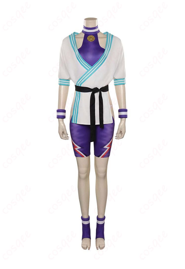 ストリートファイター6 マノン コスプレ衣装 正面図。詳細なデザインと高い再現度を誇る衣装をチェック!